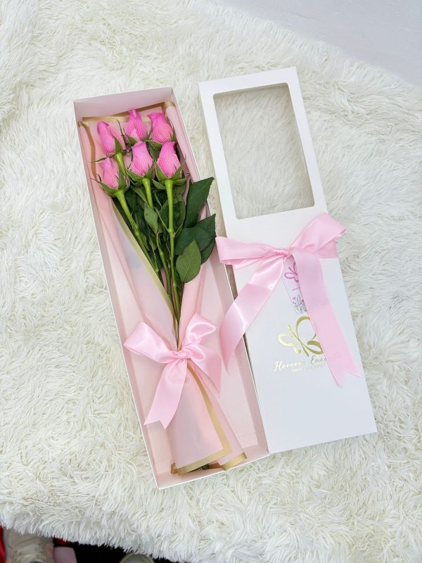 Caja lux 6 rosada
